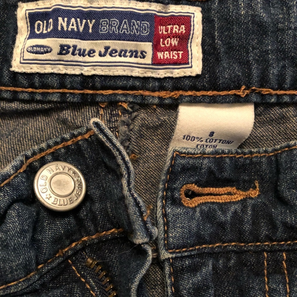 Dark denim cuffed Capri